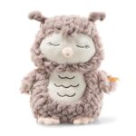 Steiff Kuscheltier Ollie Eule, Süßes Stofftier, , Mädchen & Babys ab 0 Monaten, Friends, Plüschtier 23 cm, Beige