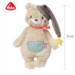Fehn Kuscheltier Bär Bruno – Weicher Teddybär für Neugeborene als Einschlafhilfe - Stofftier zum , Fühlen – Bild 3