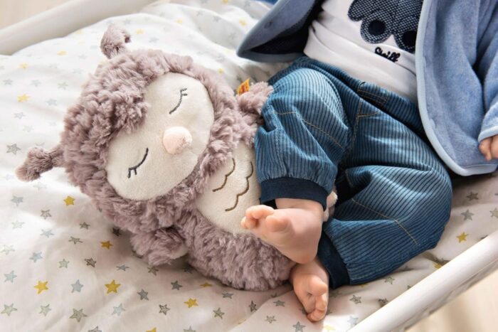 Steiff Kuscheltier Ollie Eule, Süßes Stofftier, , Mädchen & Babys ab 0 Monaten, Friends, Plüschtier 23 cm, Beige – Bild 2